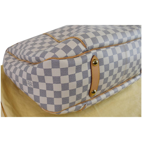 LOUIS VUITTON Galliera GM Damier Azur Shoulder Bag White