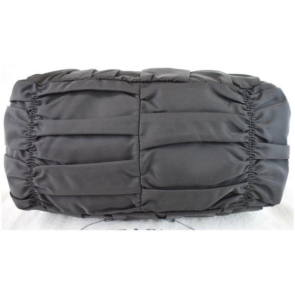 PRADA Gaufre Nappa Leather Tote Bag Black BN1336