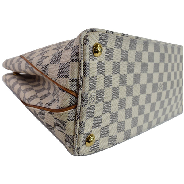 LOUIS VUITTON Calvi Damier Azur Shoulder Bag White