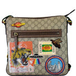 GUCCI Courrier Zip GG Supreme Canvas Messenger Bag Beige 406408