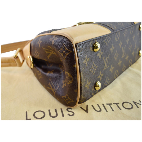 LOUIS VUITTON Beverly MM Monogram Canvas Satchel Bag Brown