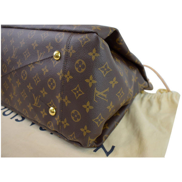 LOUIS VUITTON Artsy MM Monogram Canvas Shoulder Bag Brown