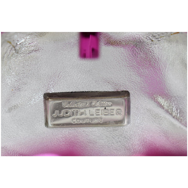 Judith Leiber Couture Raspberry Candy Bag emgraved name