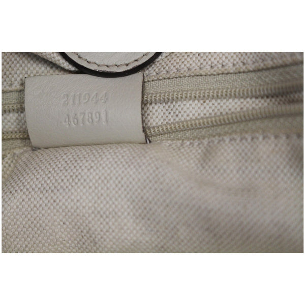 Gucci Sukey Medium Guccissima Leather Handle Handbag tags