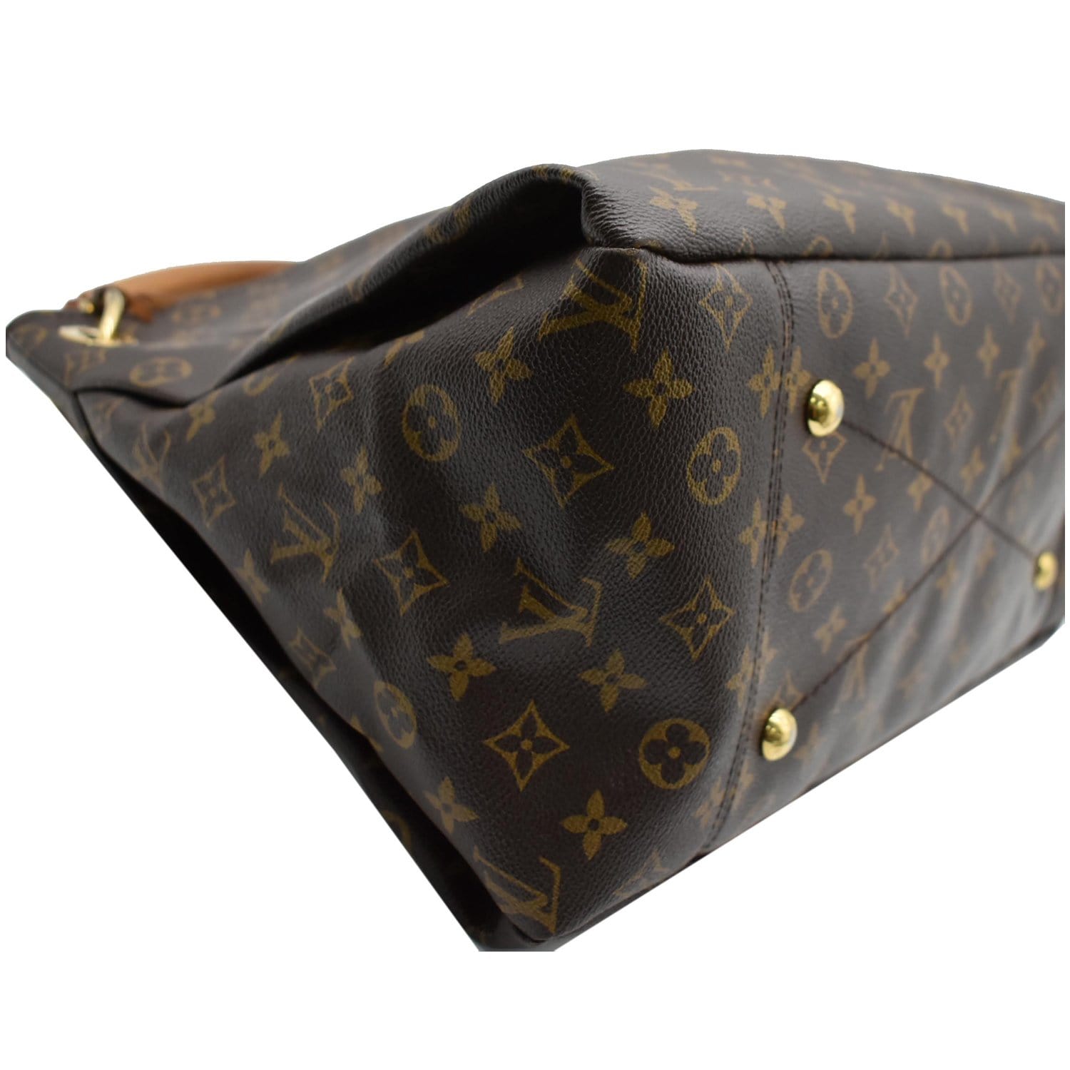 Artsy cloth handbag Louis Vuitton Brown in Cloth - 29822829