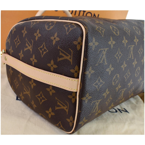 Louis Vuitton Speedy 30 Bandouliere Monogram Canvas Bag - right corner