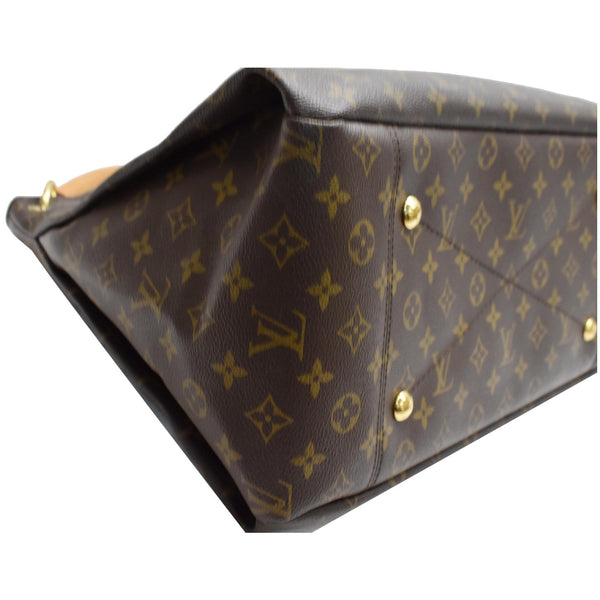 LOUIS VUITTON Artsy MM Monogram Canvas Shoulder Bag Brown