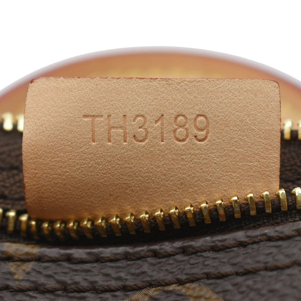 LOUIS VUITTON Nano Speedy Monogram Canvas Crossbody Bag Brown