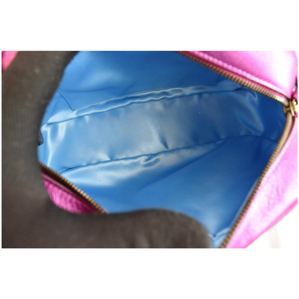 GUCCI Marmont Chevron Small Metallic Leather Crossbody Bag Tri-color 447632