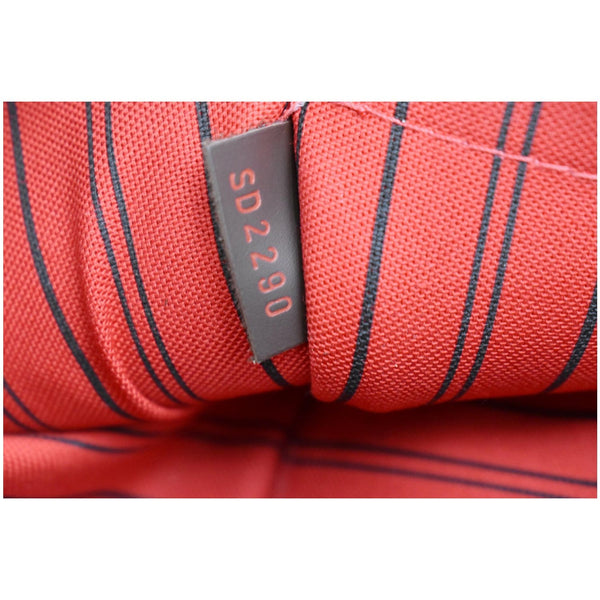 LOUIS VUITTON Neverfull MM Damier Ebene Pochette Wristlet Pouch Brown