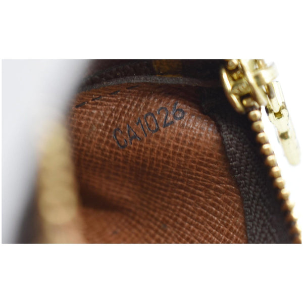 LOUIS VUITTON Key Coin Pouch Monogram Canvas Brown