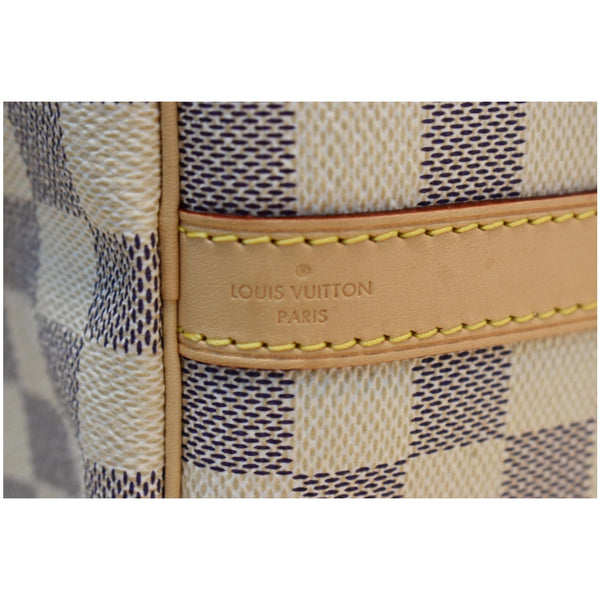 LOUIS VUITTON Speedy 30 Bandouliere Damier Azur Satchel Shoulder Bag White