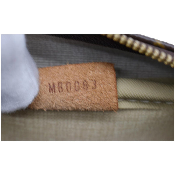 LOUIS VUITTON Deauville Boston Monogram Canvas Satchel Bag Brown