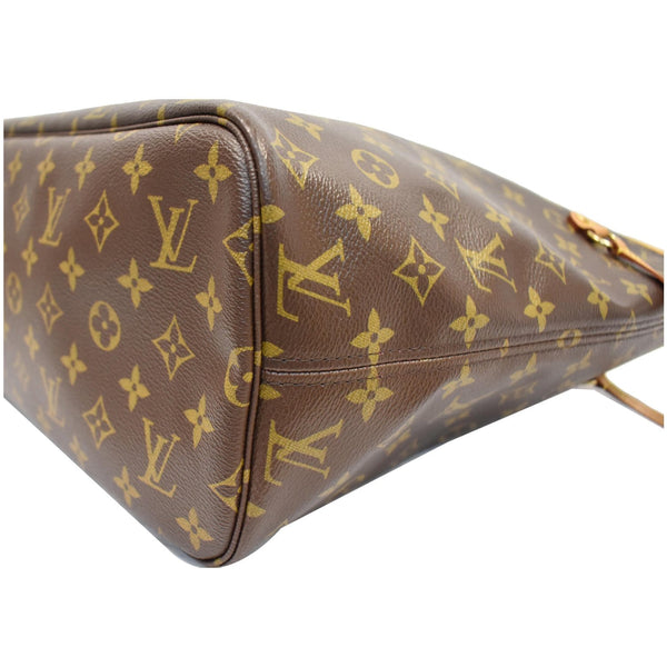 LOUIS VUITTON Neverfull MM V Grenade Monogram Canvas Shoulder Bag Brown