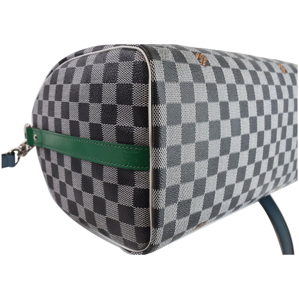 LOUIS VUITTON Speedy 30 Bandouliere Damier Shoulder Bag Black White