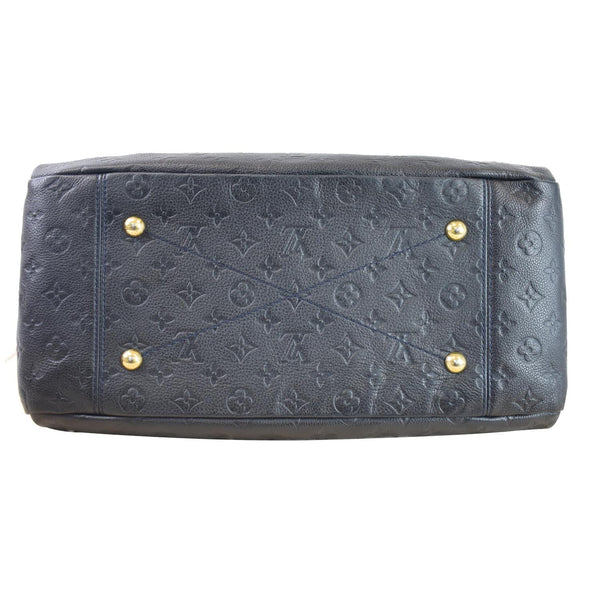 LOUIS VUITTON Artsy MM Empreinte Leather Shoulder Bag Blue