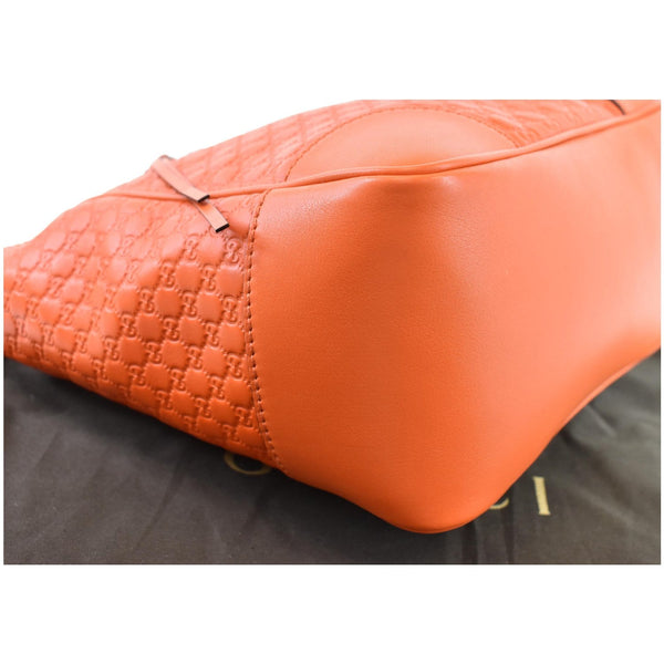 GUCCI Small Bree GG Guccissima Leather Crossbody Bag Orange 449241