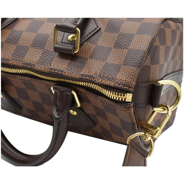 LOUIS VUITTON Speedy 25 Bandoulière Damier Ebene Satchel Bag Brown