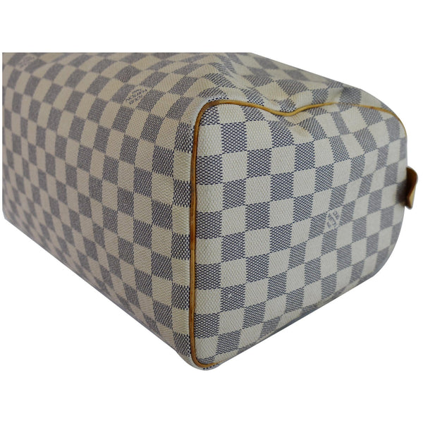 Louis Vuitton Speedy 30 Damier Azur Bag bottom corner