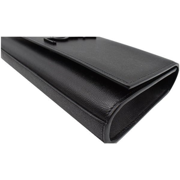 YVES SAINT LAURENT Kate Leather Clutch Wallet Black