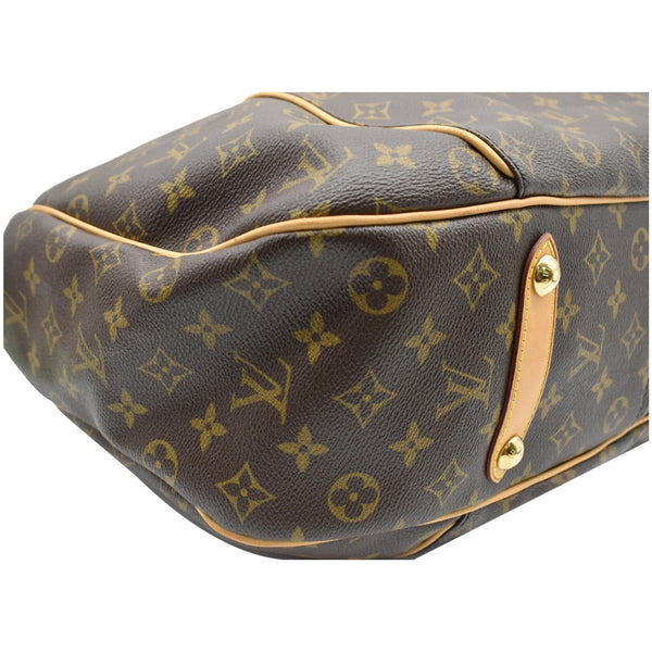 LOUIS VUITTON Galliera GM Monogram Canvas Shoulder Tote Bag Brown