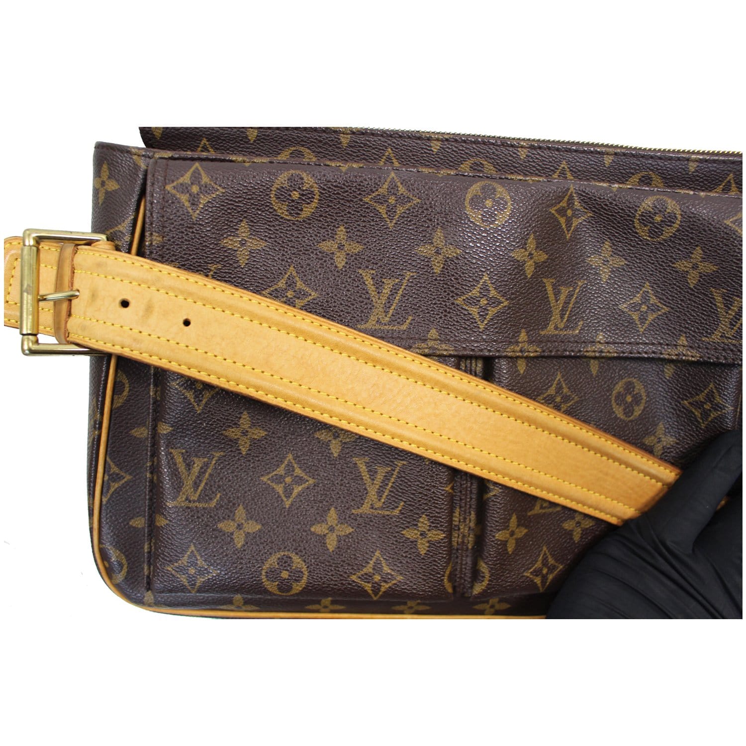 Louis Vuitton Cite GM Monogram Shoulder Bag Canvas Brown Women's