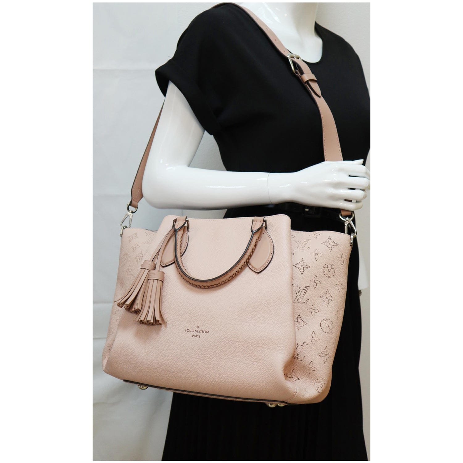 Louis Vuitton Haumea Handbag Mahina Leather Neutral 4804535
