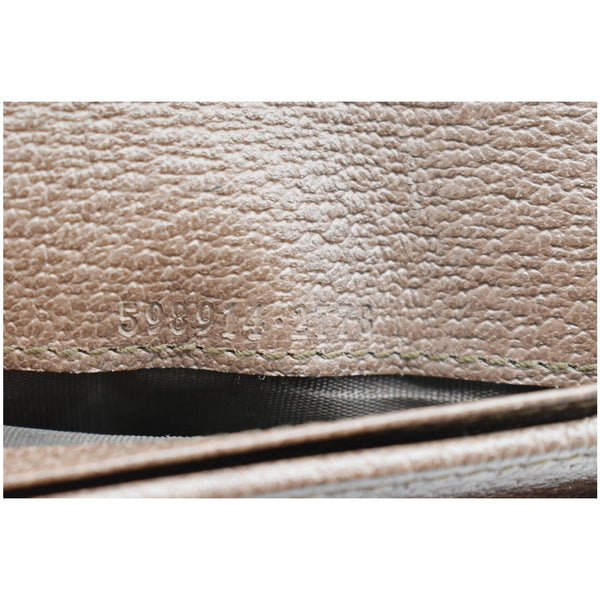 GUCCI Ophidia GG Supreme Monogram Web Passport Case Wallet Beige 598914