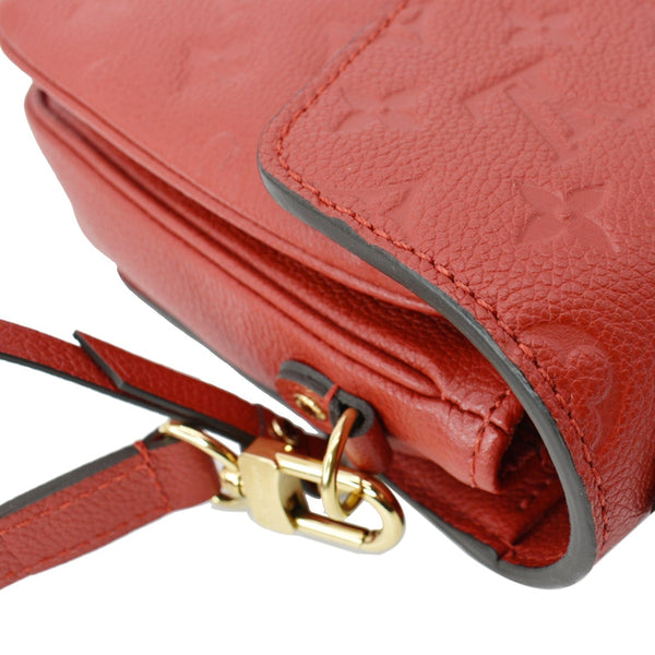 LOUIS VUITTON Metis Pochette Empreinte Leather Crossbody Bag Red