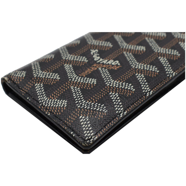 GOYARD Bi-Fold Coated Canvas Wallet Black