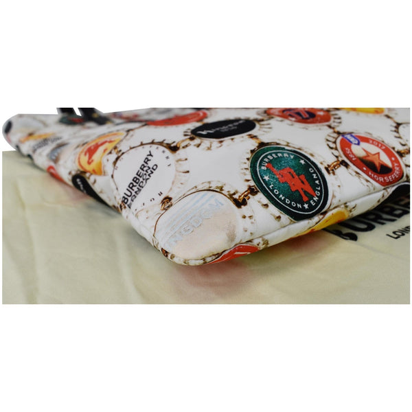 BURBERRY Flat Printed Large Nylon Tote Bag White Multi - 20% OFF