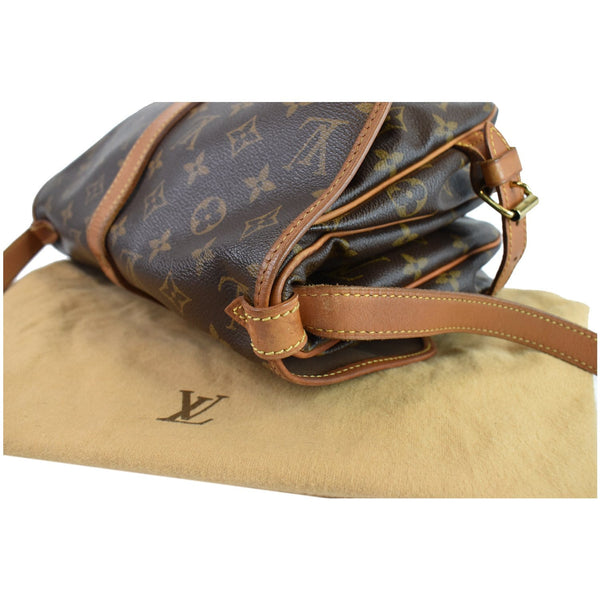 LOUIS VUITTON Saumur 30 Monogram Canvas Shoulder Bag Brown