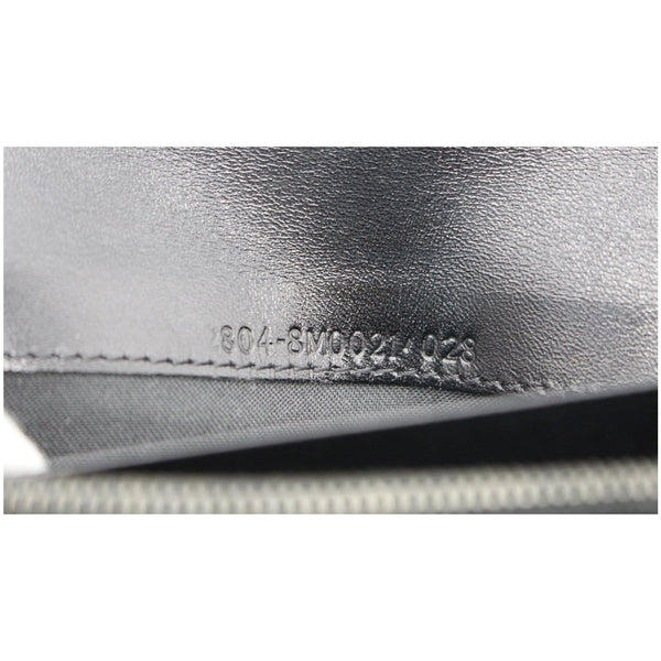 FENDI Zucchino Monogram Canvas Long Bi-Fold Wallet Black