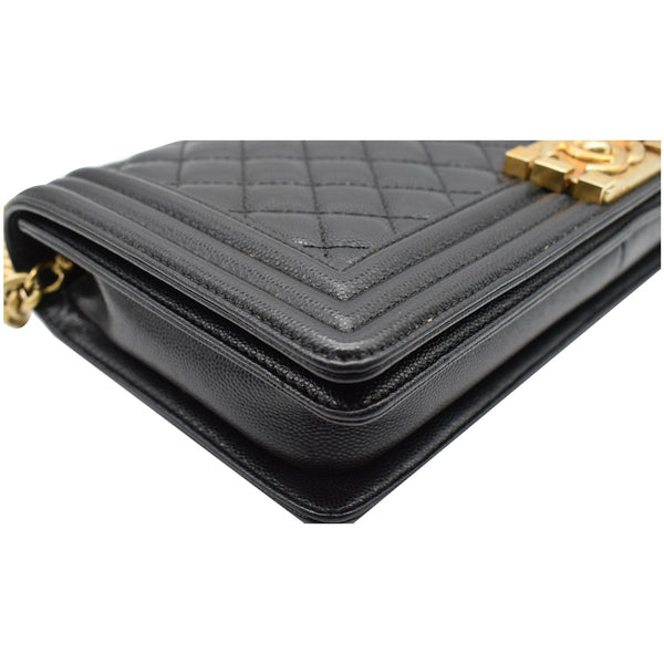 Chanel Medium Boy Flap Caviar Leather Shoulder Bag - DDH