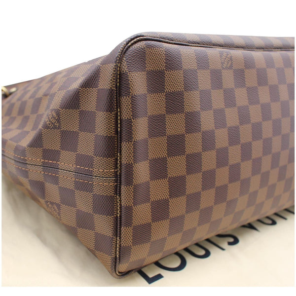 LOUIS VUITTON Neverfull GM Damier Ebene Tote Shoulder Bag Brown