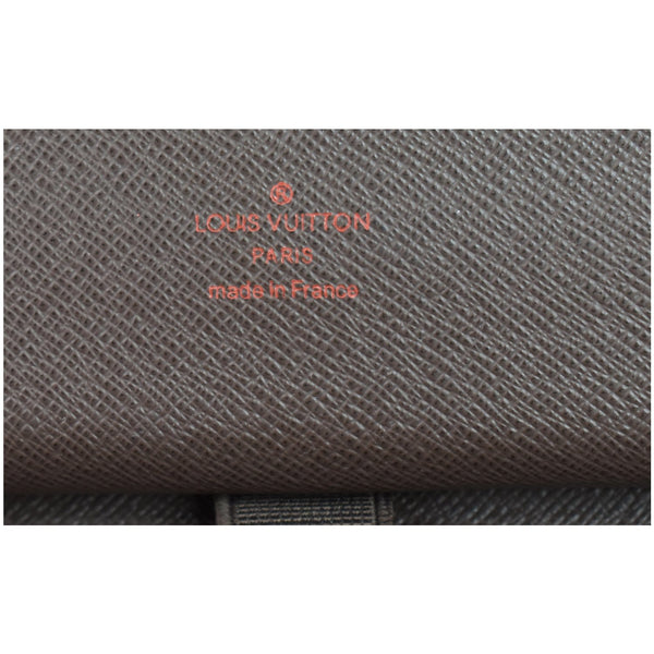 LOUIS VUITTON Zippy Damier Ebene Organizer Wallet Brown