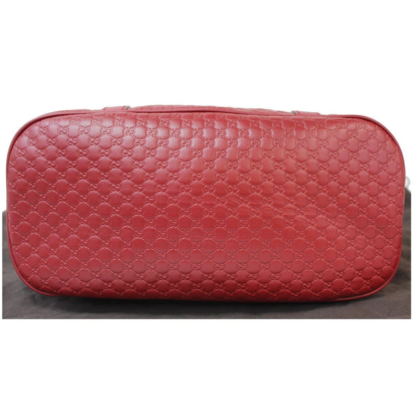 GUCCI Dome Medium Microguccissima Leather Shoulder Bag Red 449663