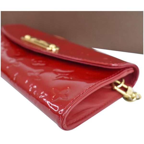 Louis Vuitton Sunset Boulevard Monogram Vernis Bag - red texture bag