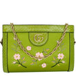 GUCCI Ophidia Silk Embroidered Floral Mini Shoulder Bag Green  - Hot Deals