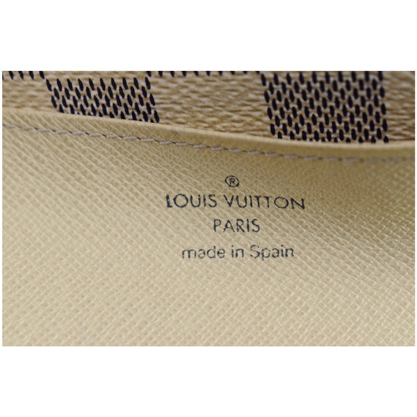 LOUIS VUITTON Emilie Damier Azur Wallet White