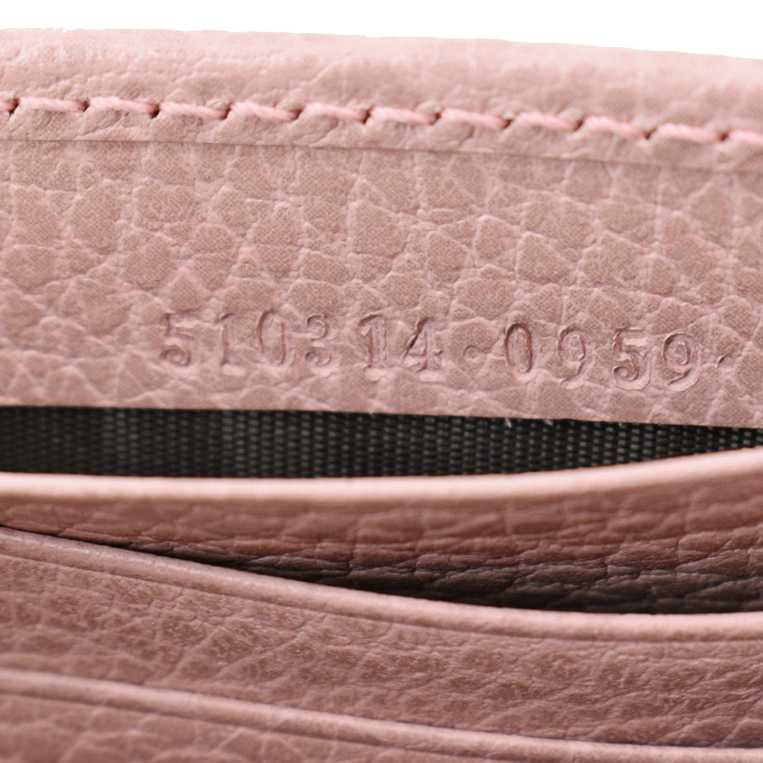 NEW GUCCI Dollar Calfskin Interlocking GG LARGE Leather Shoulder Bag Soft  Pink