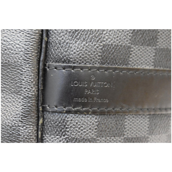 LOUIS VUITTON Keepall Bandouliere 55 Damier Graphite Travel Bag Black