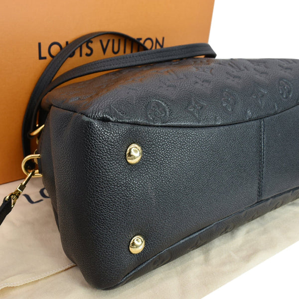 LOUIS VUITTON Ponthieu PM Empreinte Leather Shoulder Bag Black