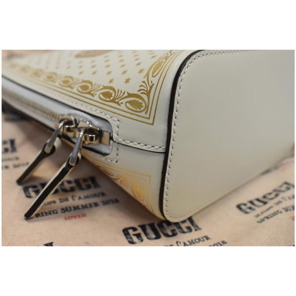 GUCCI Moon Steller Guccy Leather Crossbody Bag Ivory - Final Sale