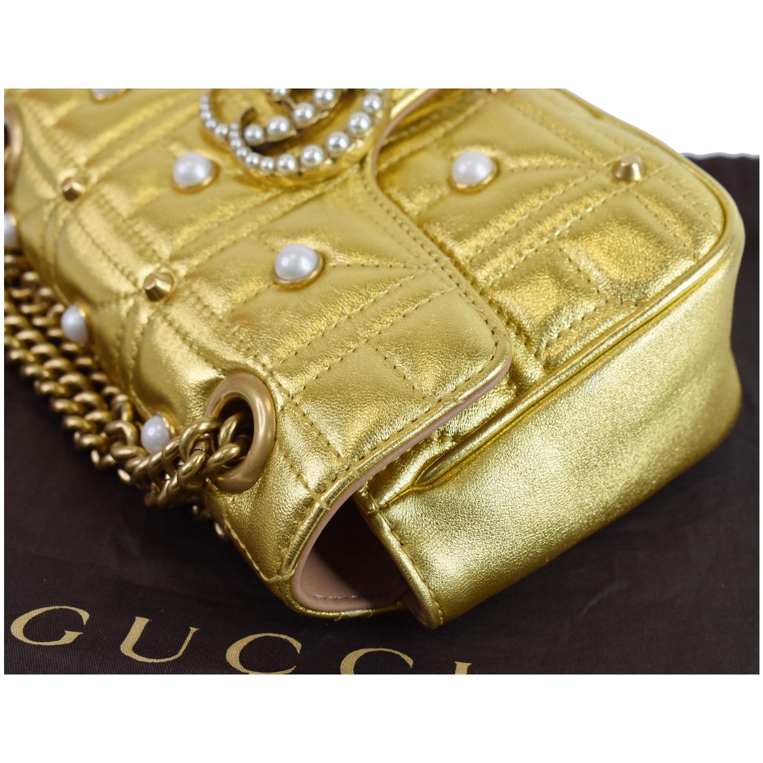 GUCCI ゴールド パーティーバッグ 楽天市場】グッチ オールドグッチ パーティバッグ クラッチ