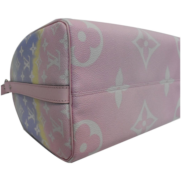 LOUIS VUITTON Escale Speedy 30 Bandouliere Monogram Canvas Shoulder Bag Pastel