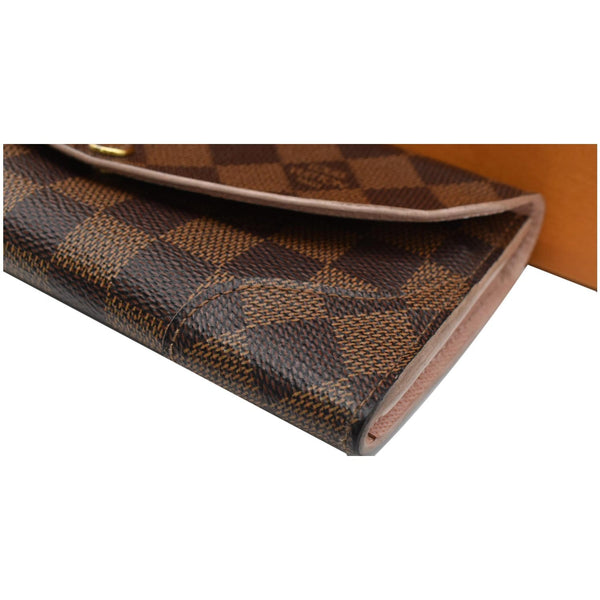 Louis Vuitton Caissa Damier Ebene Wallet - flap design