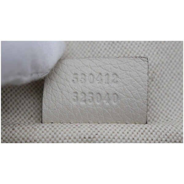 GUCCI Print Medium Leather Waist Belt Bag White 530412