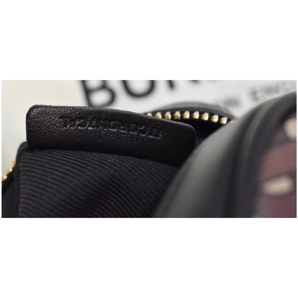 BURBERRY Bridle Stripe Small Monogram E-Canvas Camera Bag Brown