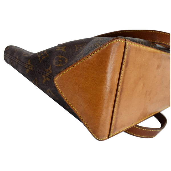 LOUIS VUITTON Cabas Piano Monogram Canvas Shoulder Bag Brown